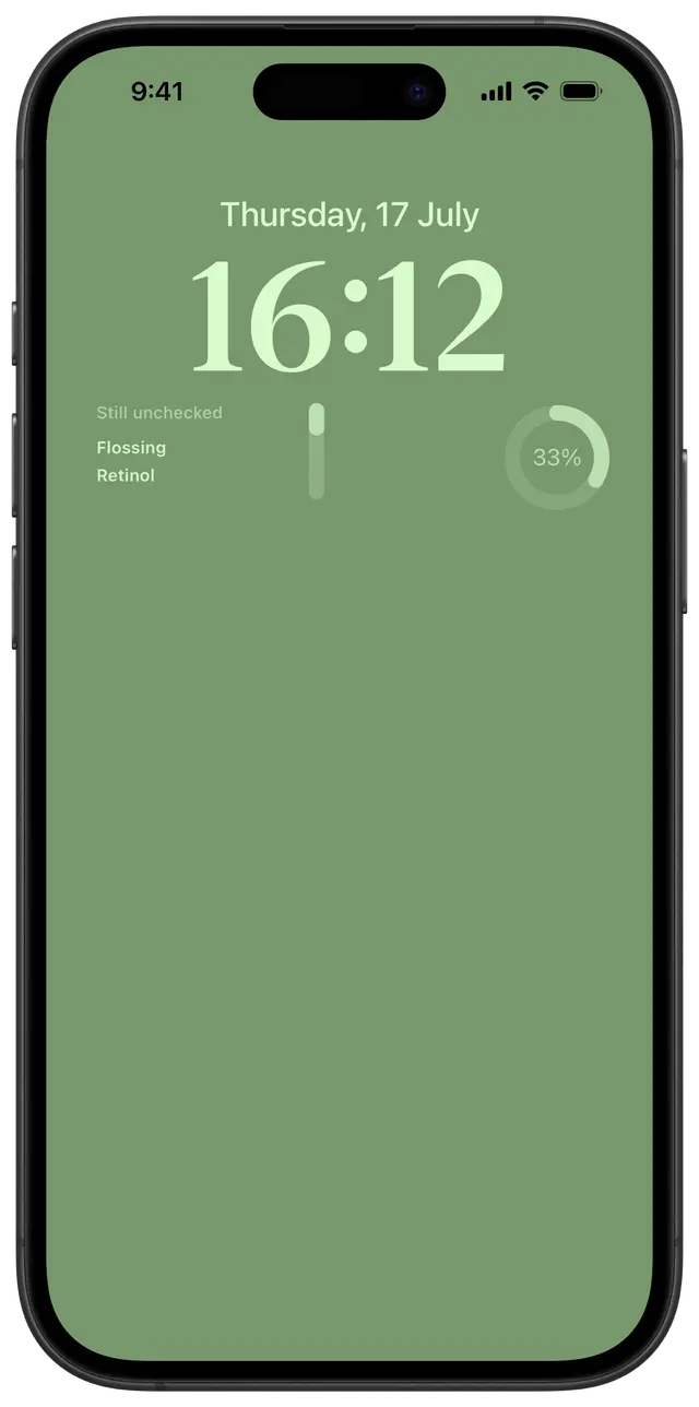 app widgets on lock screen